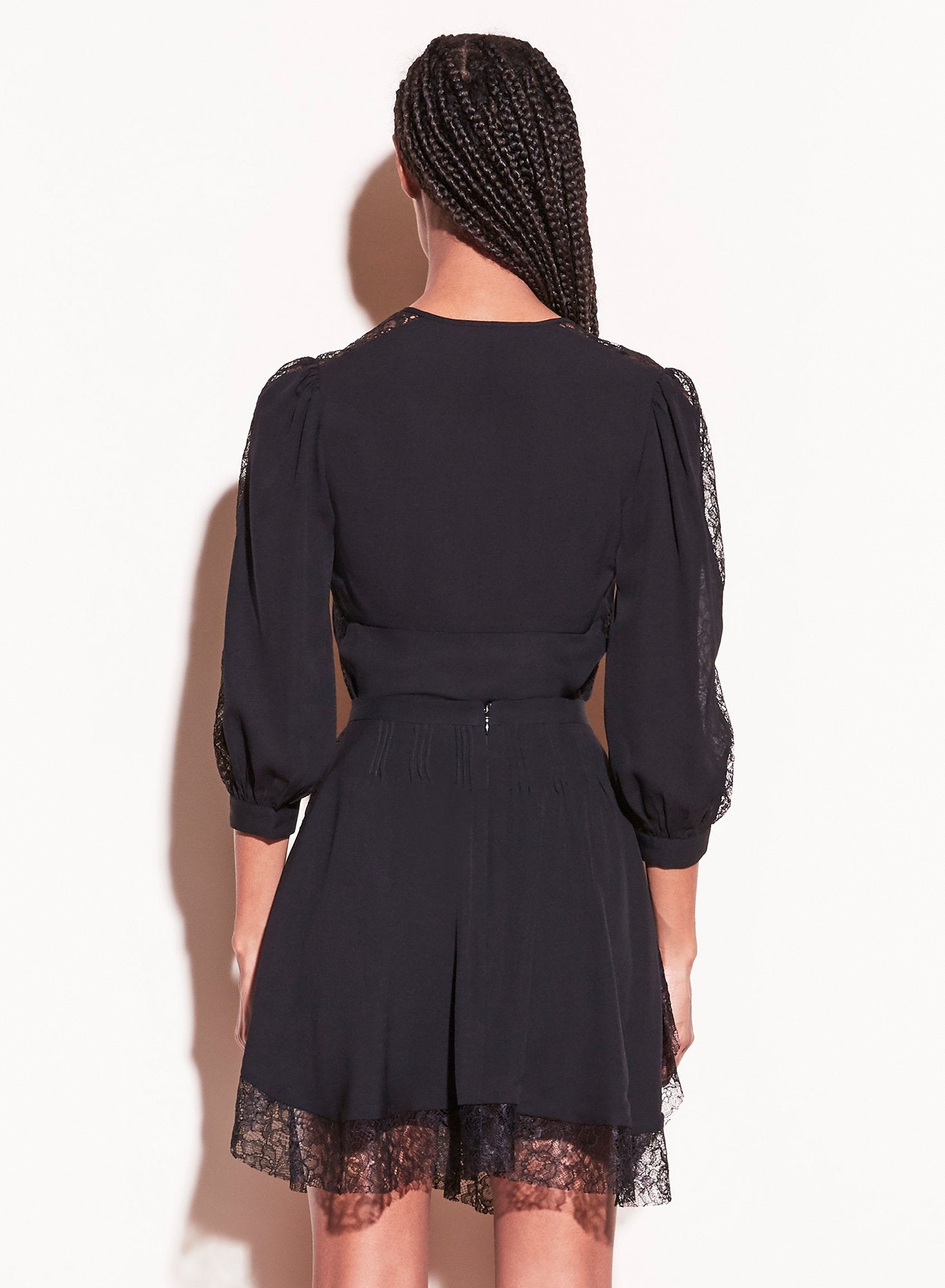Loulou Lace Border Pintuck Skirt