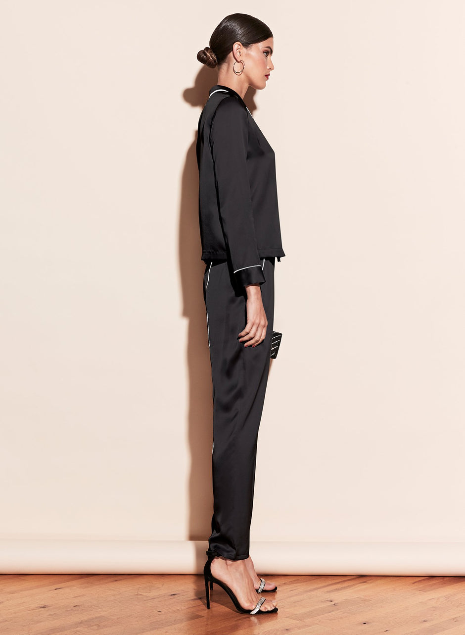 Black - Fleur PJ Top | Fleur du Mal - DEMO