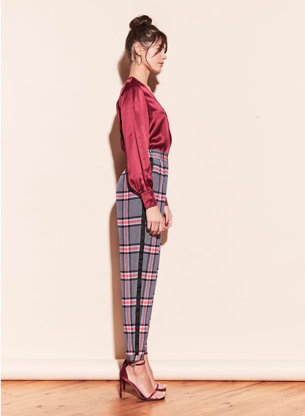Tanzanite check - Tuxedo Pants | Fleur du Mal - DEMO