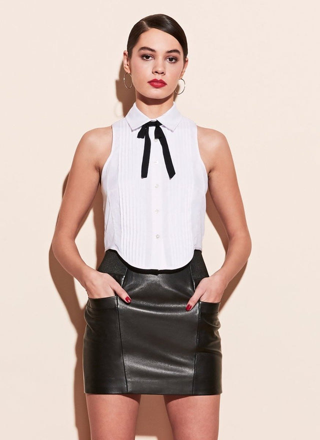 Black - Leather Skirt | Fleur du Mal - DEMO
