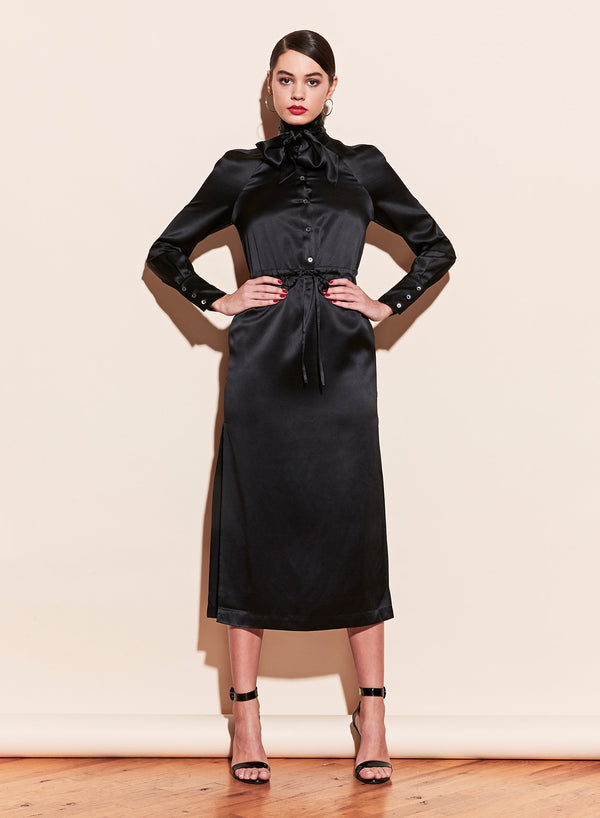 Black - Tie Me Up Dress | Fleur du Mal - DEMO