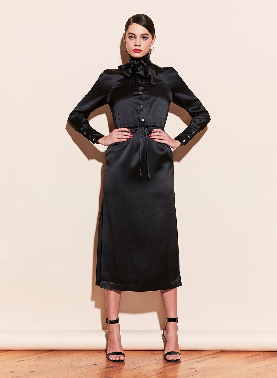 Black - Tie Me Up Dress | Fleur du Mal - DEMO