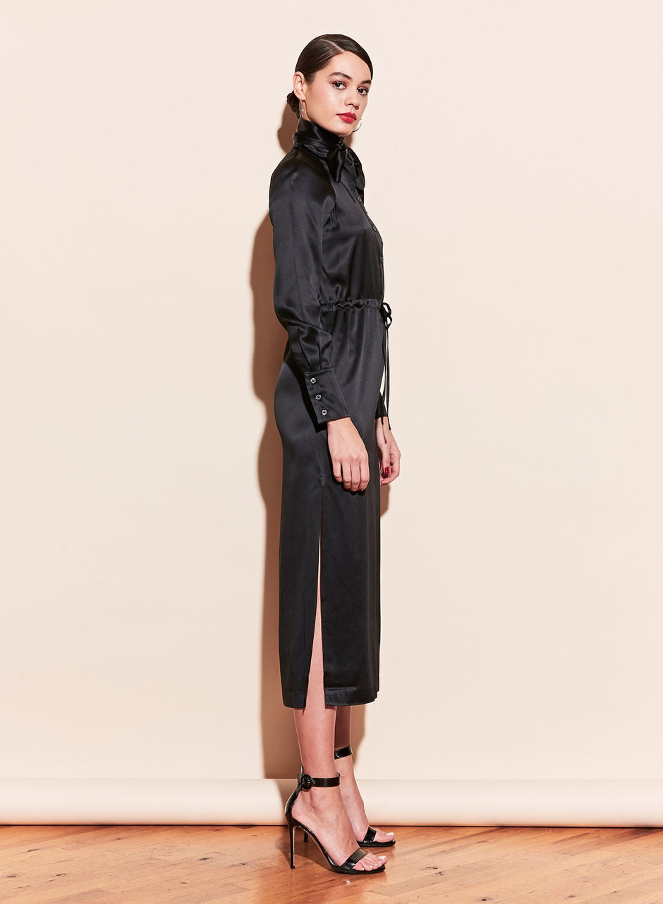 Black - Tie Me Up Dress | Fleur du Mal - DEMO
