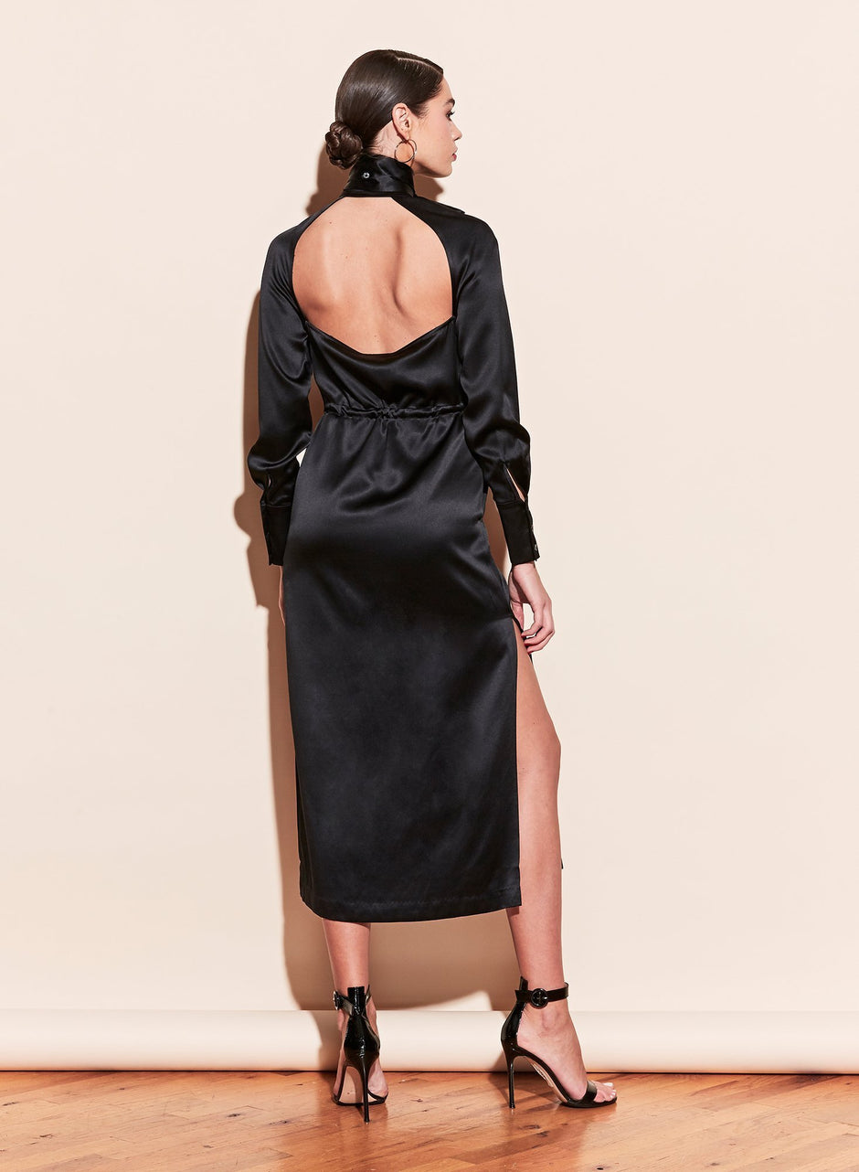 Black - Tie Me Up Dress | Fleur du Mal - DEMO