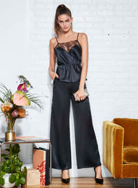 Satin Rose Lace Cami