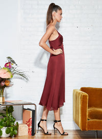 Ruched V-Plunge Slip