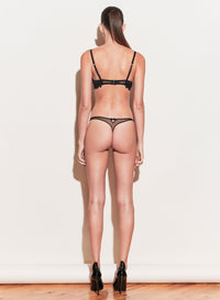 Lily Embroidery Hipster Thong