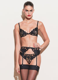 Lily Embroidery Hipster Thong