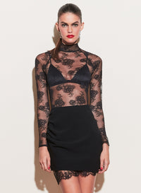 Bouquet Lace Turtleneck Bodysuit