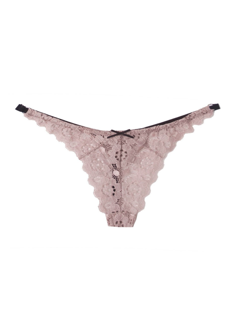 Blush - Crochet Lace Slim Thong | Fleur du Mal - DEMO