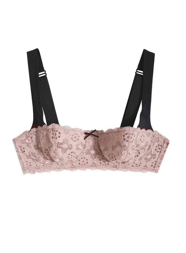 Blush - Crochet Lace Balconette Bra | Fleur du Mal - DEMO