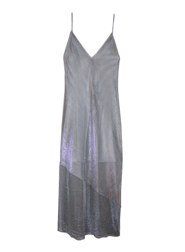 Platinum - Mesh Slip Dress With Silk Lining | Fleur du Mal - DEMO