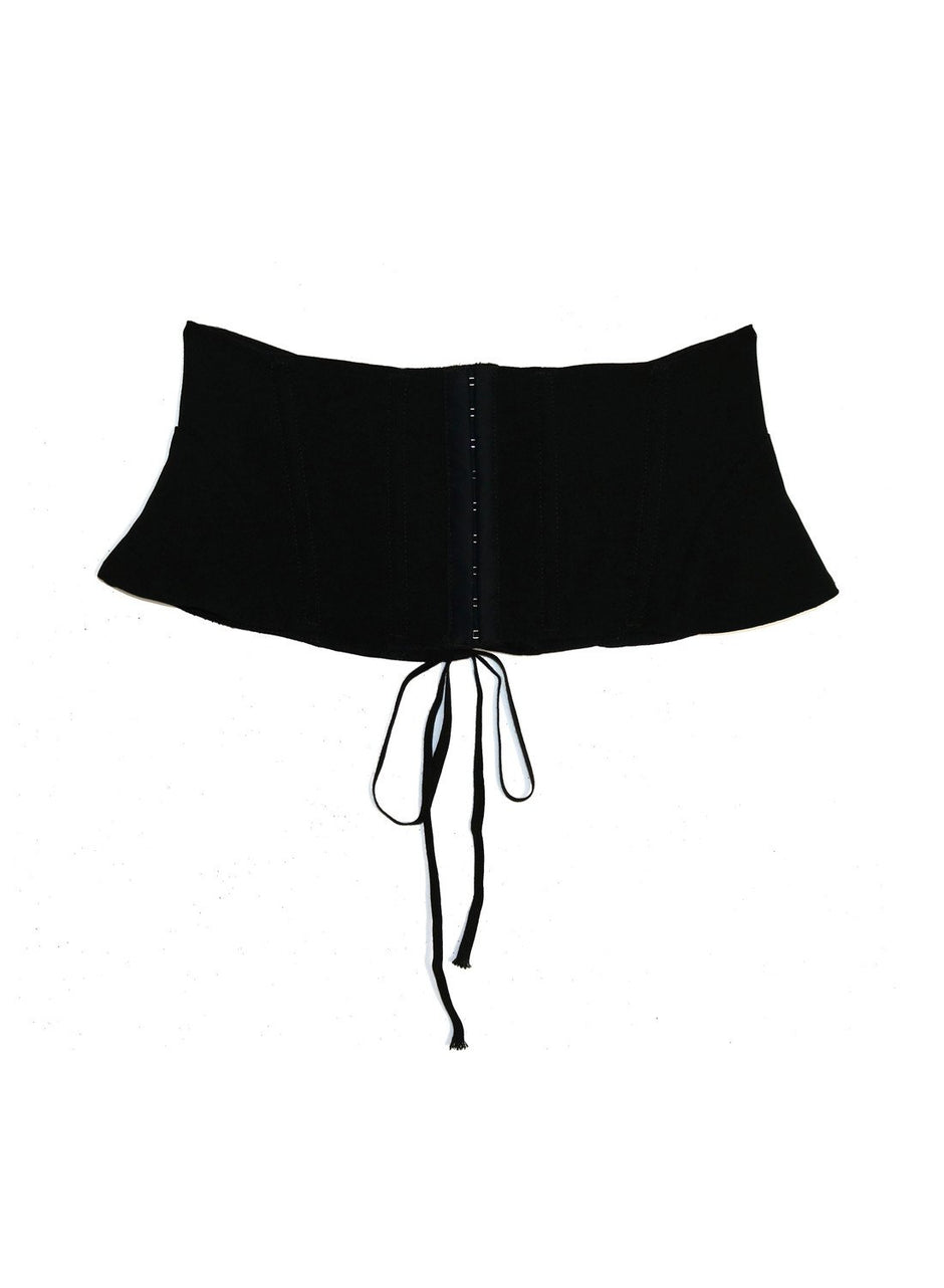 Black - Lacing Corset Belt | Fleur du Mal - DEMO