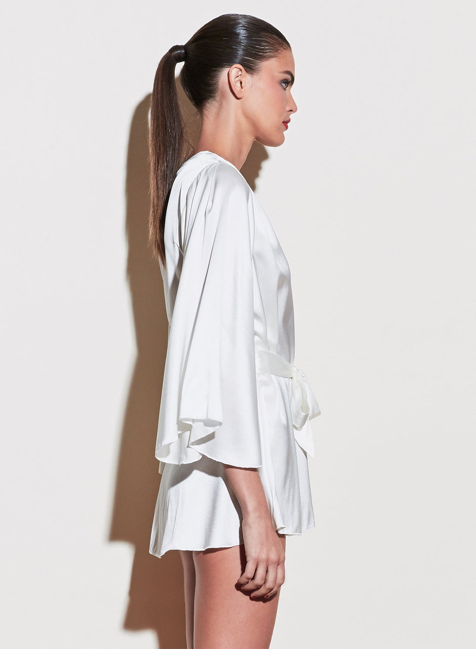 Creme - Angel Sleeve Robe | Fleur du Mal - DEMO