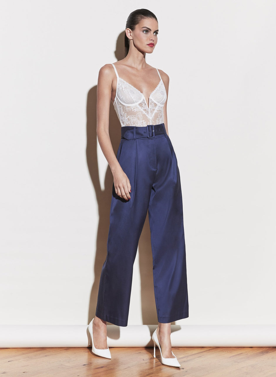 Denim - Twill Belted Trouser | Fleur du Mal - DEMO
