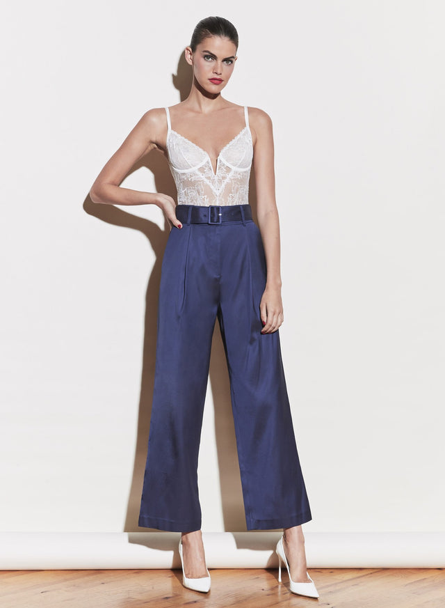 Denim - Twill Belted Trouser | Fleur du Mal - DEMO