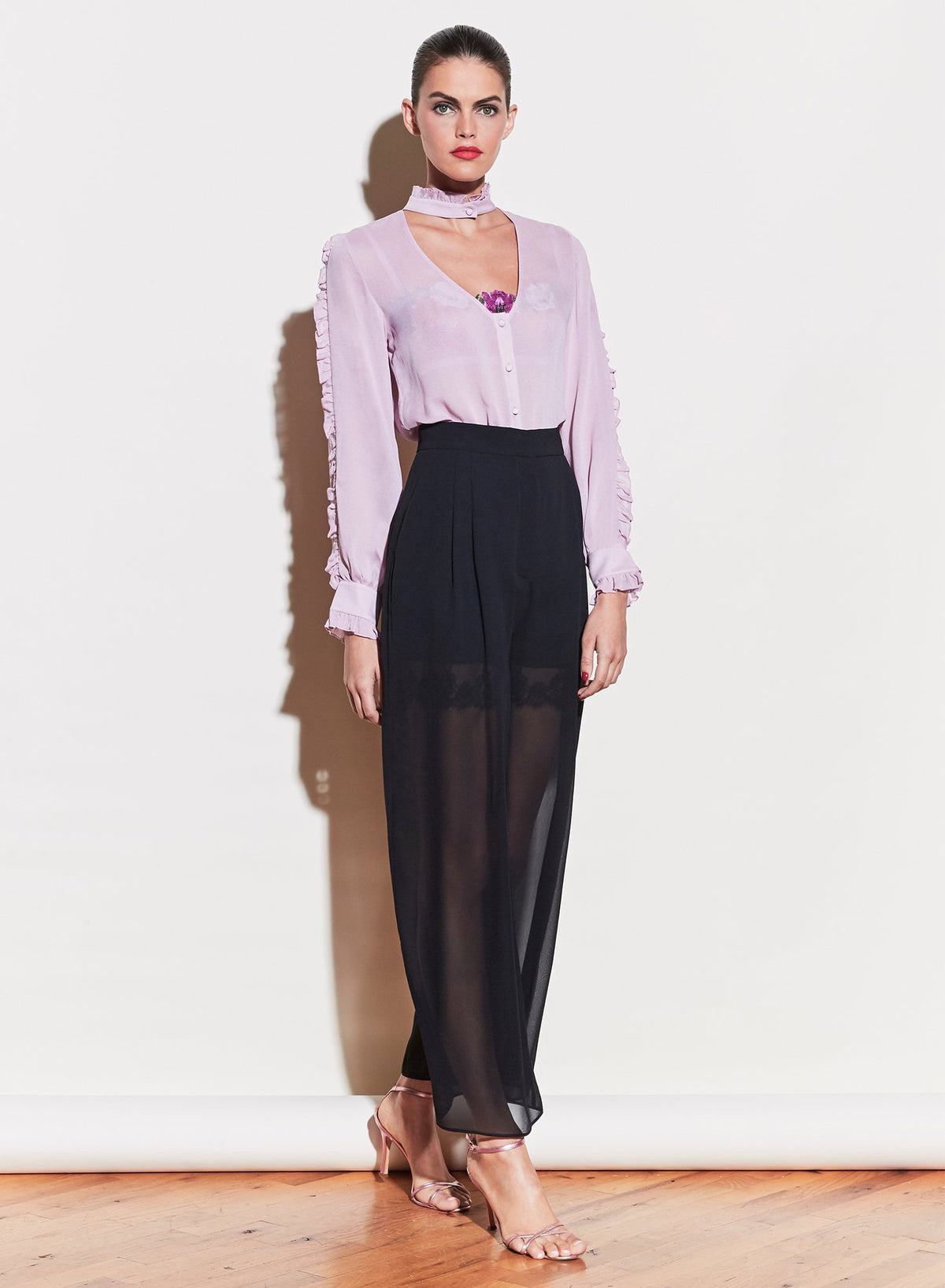 Ruffle Neck Blouse