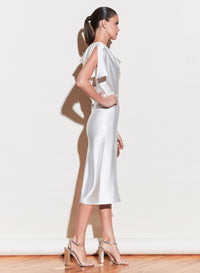 Asymmetrical Cowl Dress