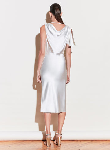 Creme - Asymmetrical Cowl Dress | Fleur du Mal - DEMO