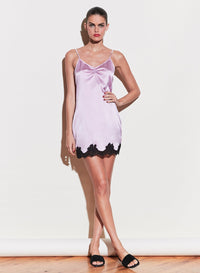 James Lace Rouched V-Neck Slip