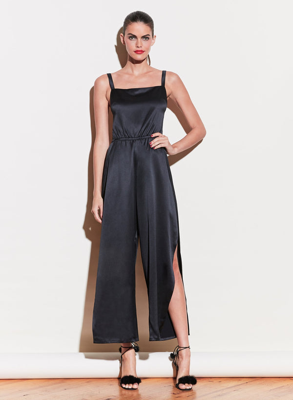 Black - Apron Jumpsuit | Fleur du Mal - DEMO