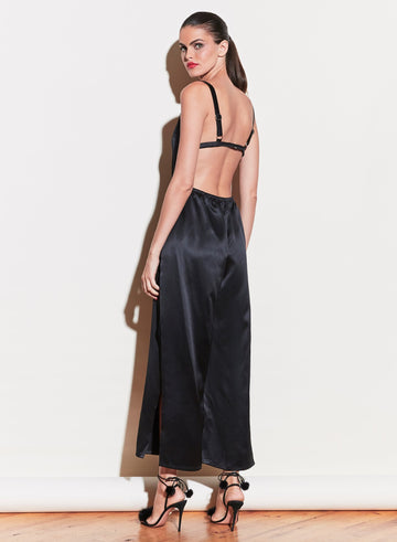 Black - Apron Jumpsuit | Fleur du Mal - DEMO