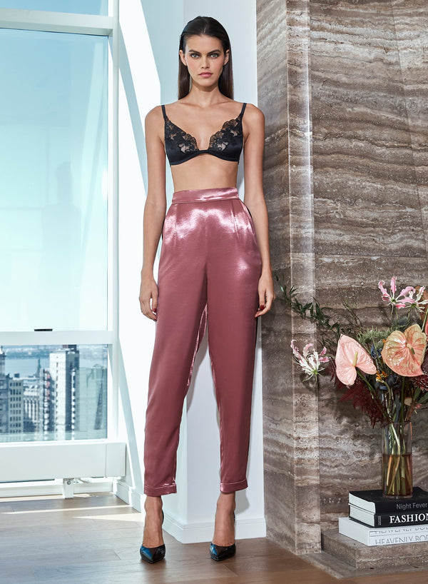 Black - Violet Triangle Bra | Fleur du Mal - DEMO