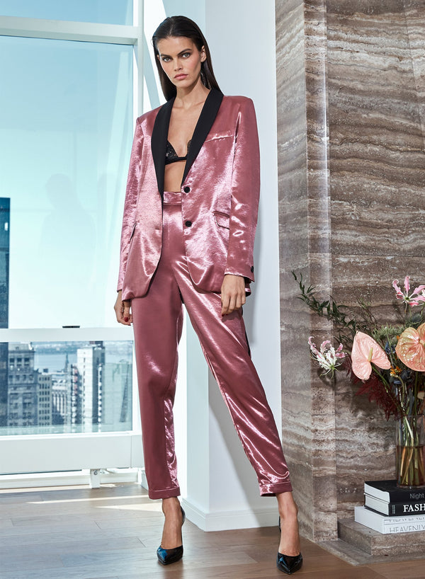 Shiny rosewood - Rosewood Luster Blazer | Fleur du Mal - DEMO