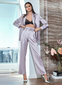 Piped Double Breasted Blazer