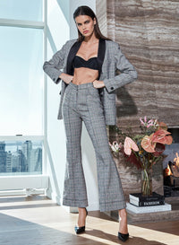 Plaid Check Blazer
