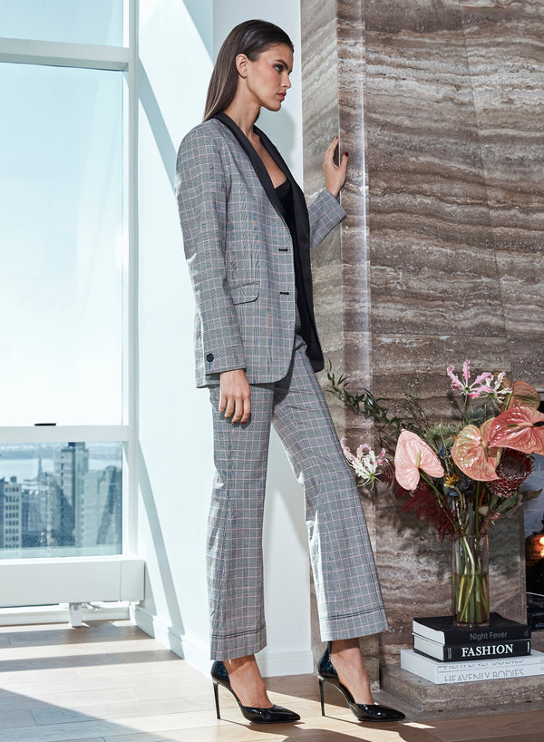 Plaid check - Plaid Check Blazer | Fleur du Mal - DEMO