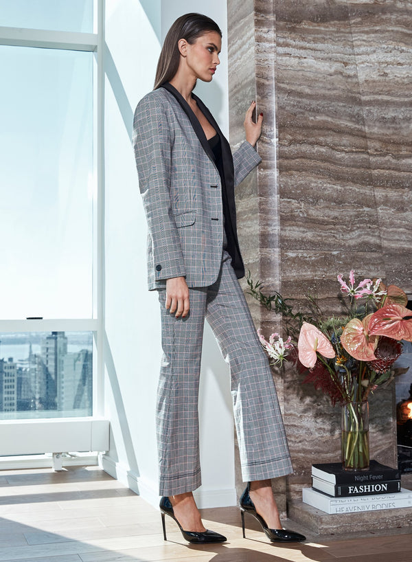 Plaid check - Plaid Check Flare Pant | Fleur du Mal - DEMO