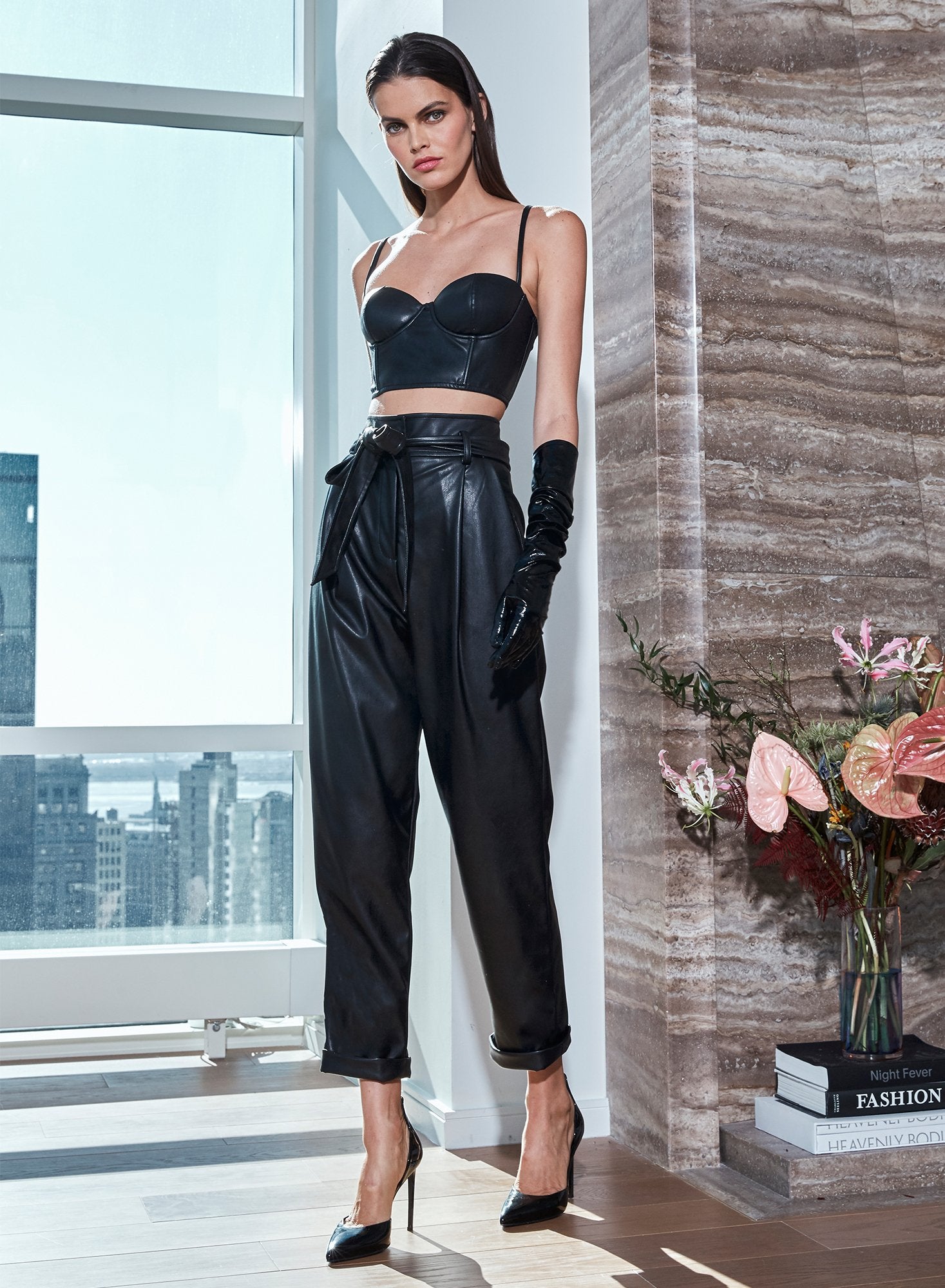 Vegan Leather Bustier