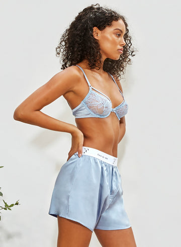 Ice - Unisex Washable Silk Boxers | Fleur du Mal - DEMO