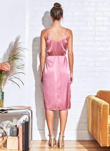Rosewood - Rose Lace Appliqué Slip | Fleur du Mal - DEMO