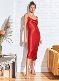 Cowl Neck Slip Dress