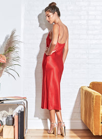 Cowl Neck Slip Dress
