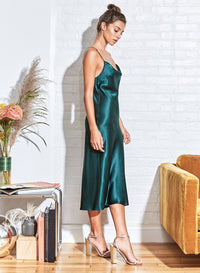 Cowl Neck Slip Dress