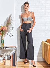 Checked Bra Top