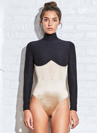Mock Neck Long Sleeve Bodysuit