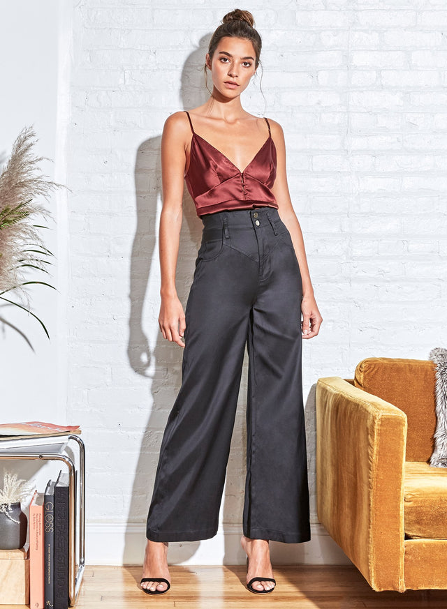 Vino - Button Front Cami | Fleur du Mal - DEMO