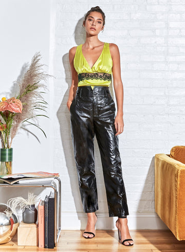 Zest - Silk Cami with Lace Insert | Fleur du Mal - DEMO