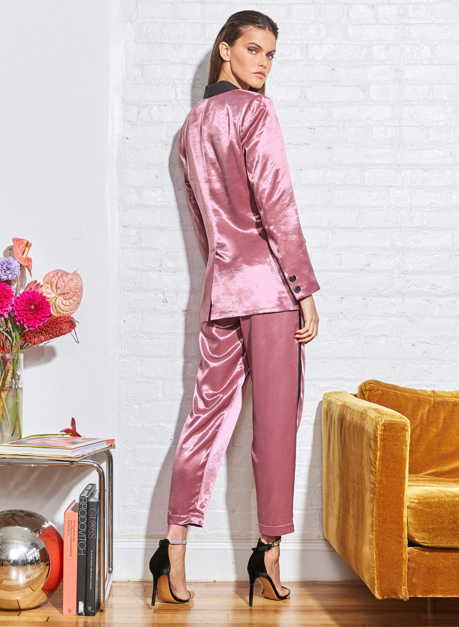 Shiny rosewood - Rosewood Luster Blazer | Fleur du Mal - DEMO