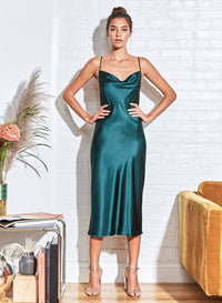 Cowl Neck Slip Dress