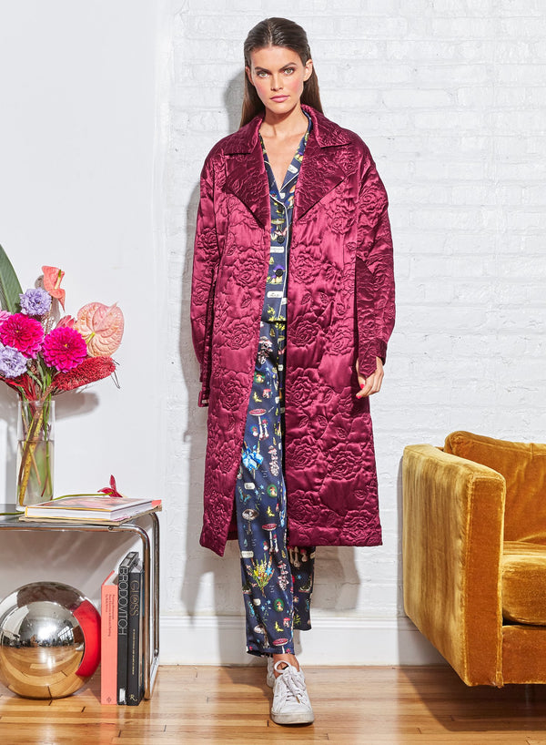 Mulberry - Rose Quilted Moto Trench | Fleur du Mal - DEMO