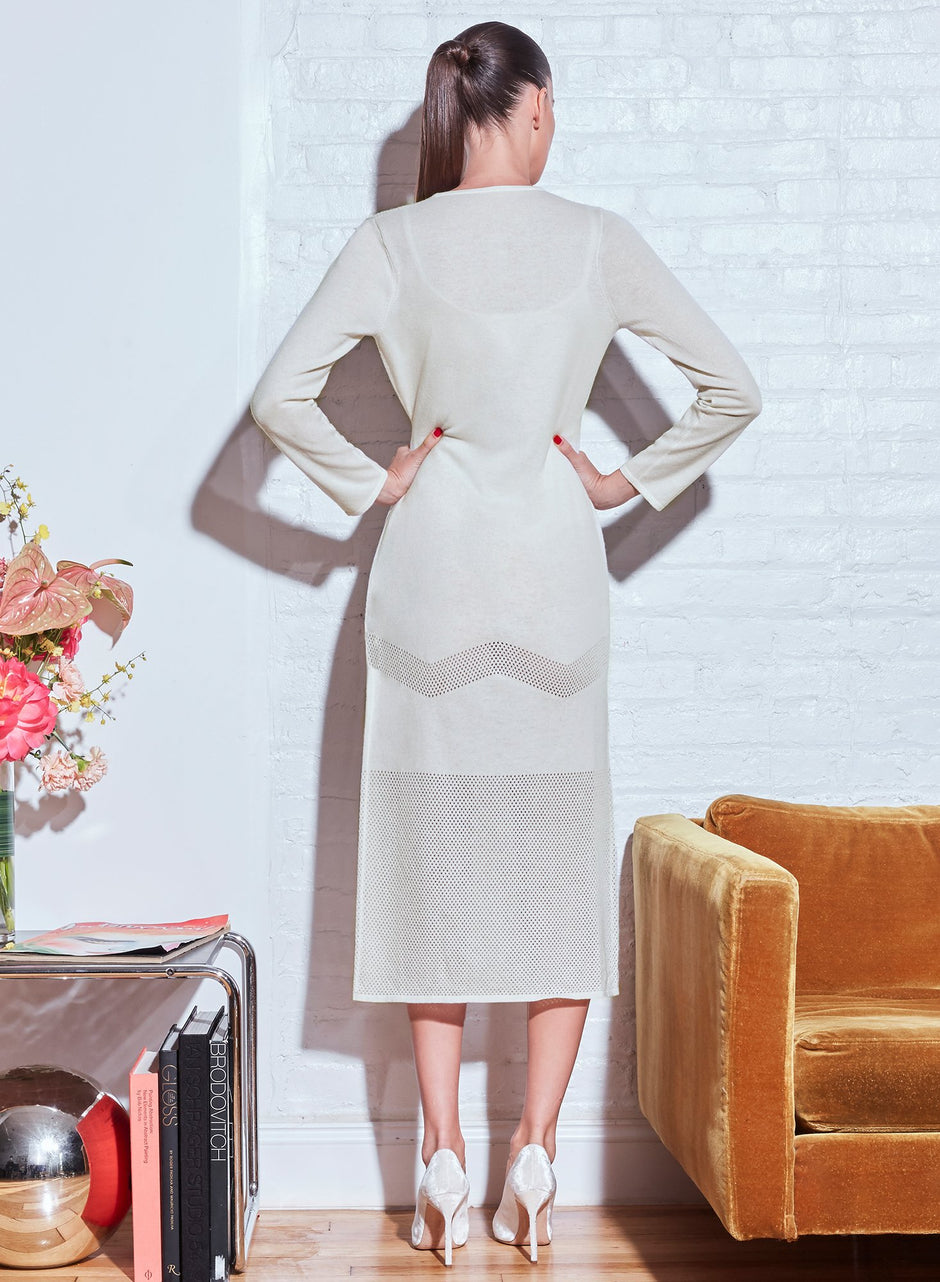 Ivory - Cashmere Robe | Fleur du Mal - DEMO