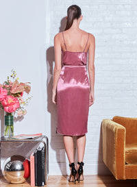 Rosewood Luster Cowl Neck Cami