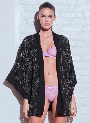 Rose quartz - Magnolia Lace Thong | Fleur du Mal - DEMO