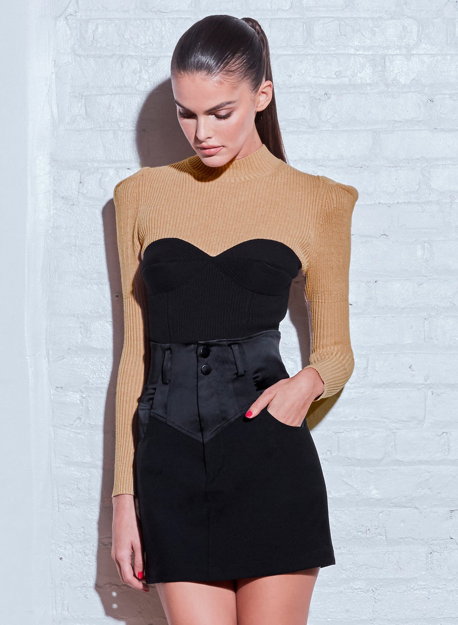 Black - High Waist Skirt | Fleur du Mal - DEMO