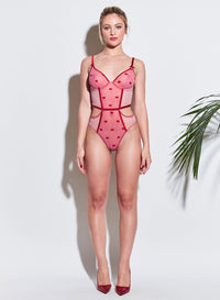 Bow Embroidery Bodysuit